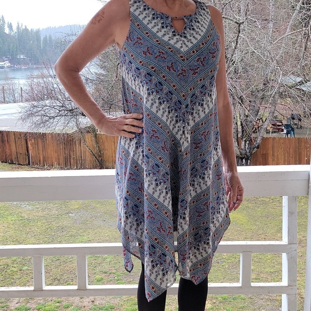 Gnw scarf midi dress size 10